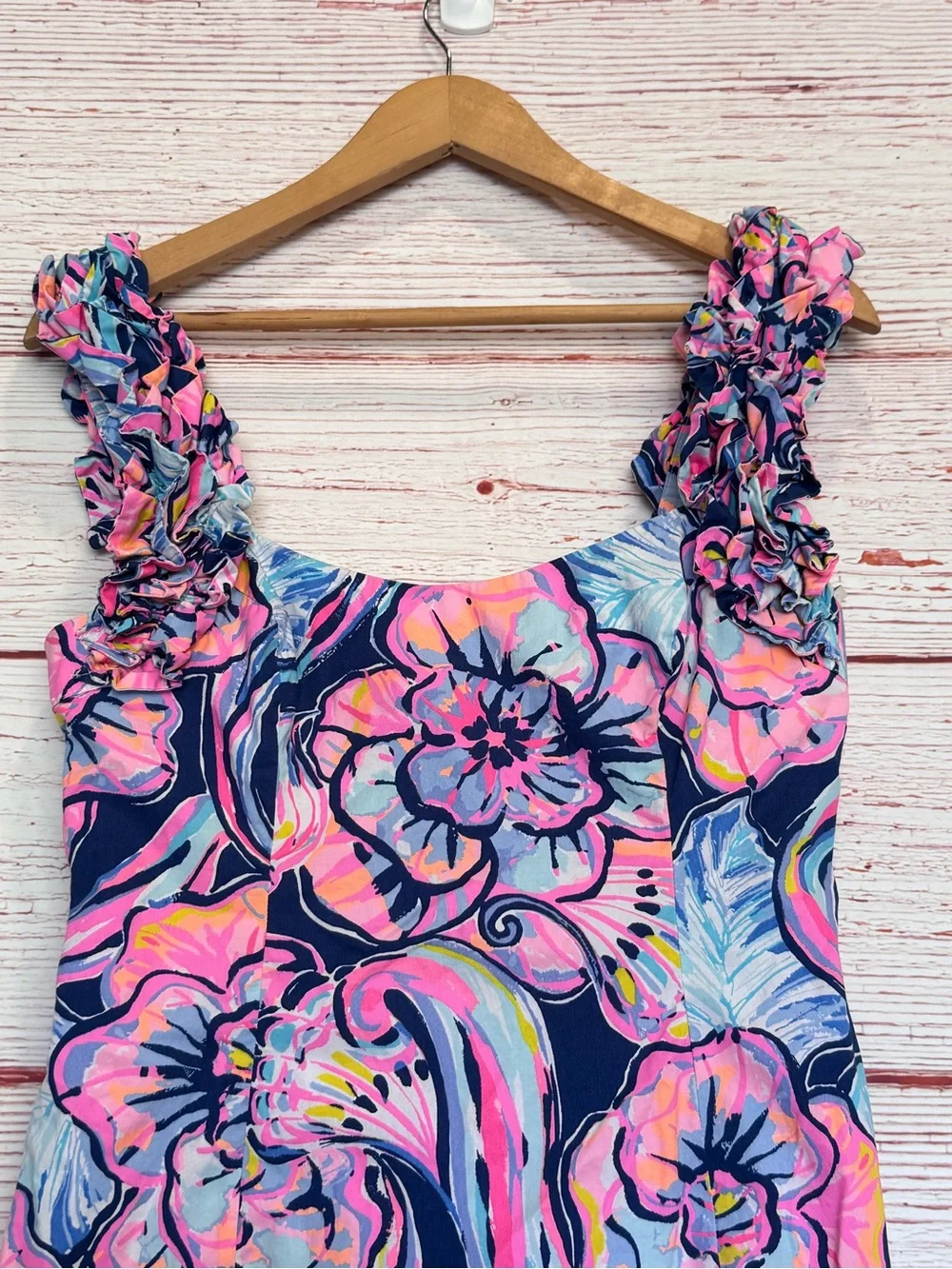 Lilly Pulitzer Devina Dress in Nauti Navy Boho Bateau Sz 4